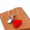 Musardise Bague Pompon Rouge Bagues