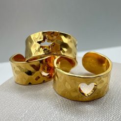 Musardise Bague Martel E Coeur Dor E Bagues